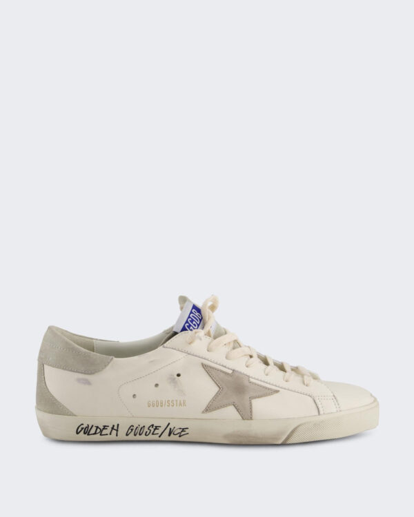 Golden Goose Men’s Super-Star Sneaker White/Grey