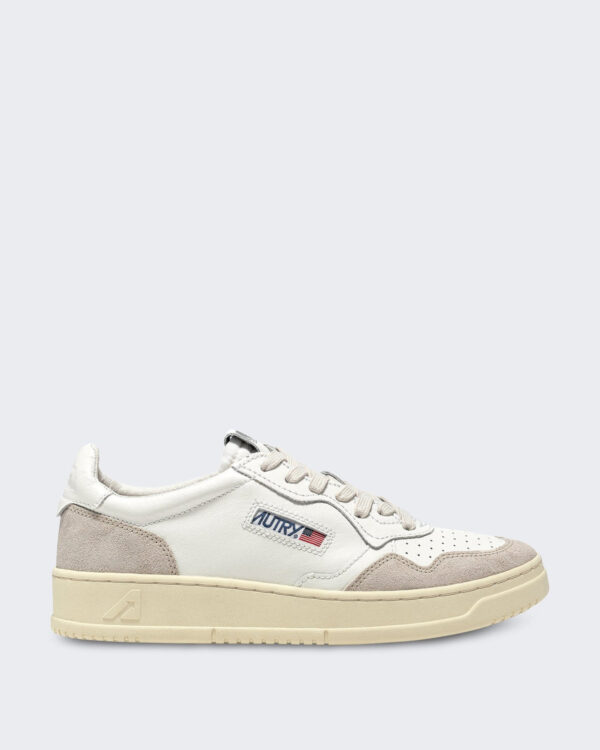 Men’s Medalist Low Sneakers leer suède White