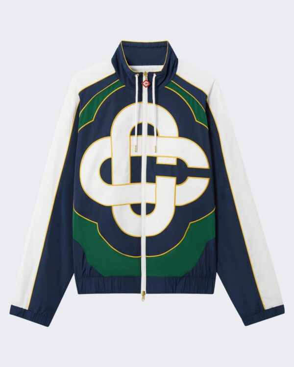 Men’s Cc Applique Colourblock Windbreaker Jacket White
