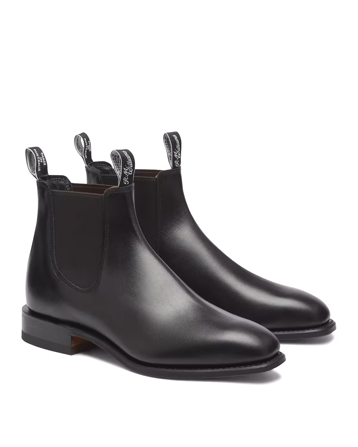 Craftsman Boot — Black Yearling Leather