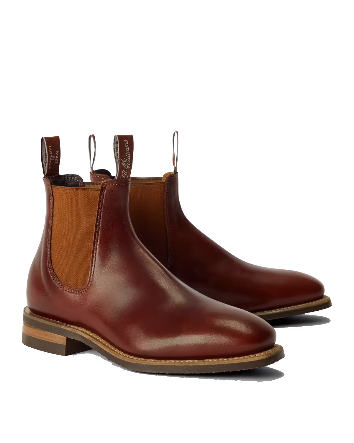 Craftsman Boot — Mid Brown Saddle Pull-Up Leather