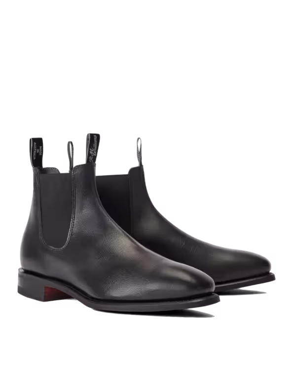 Craftsman Boot — Black Kangaroo Leather