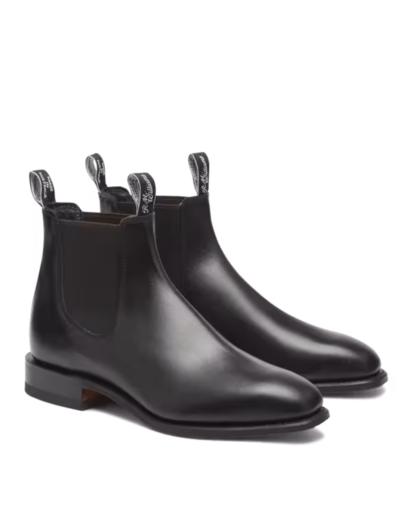Craftsman Boot — Black Yearling Leather