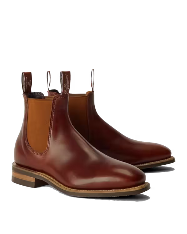 Craftsman Boot — Mid Brown Saddle Pull-Up Leather