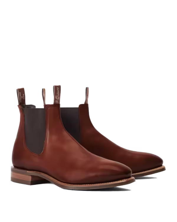 Craftsman Boot — Dark Tan Burnished Leather