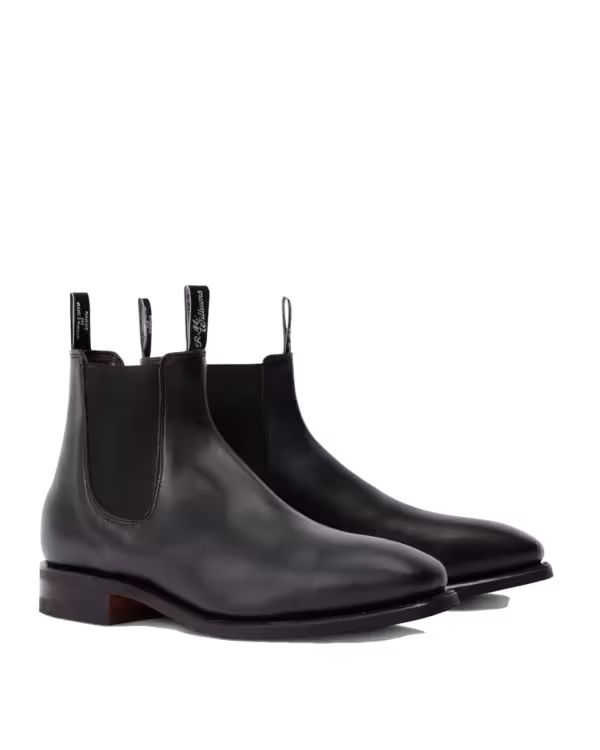 Craftsman Boot — Black Yearling Leather
