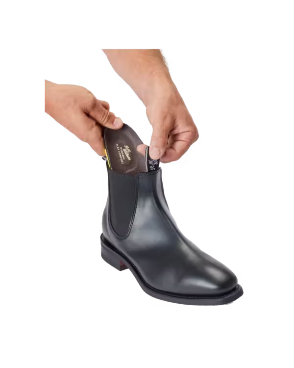 Craftsman Boot — Black Yearling Leather