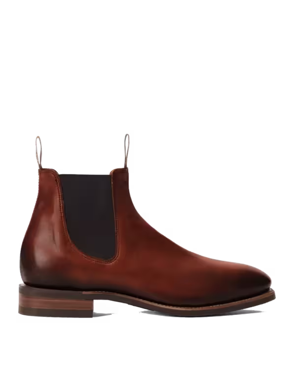 Craftsman Boot — Dark Tan Burnished Leather