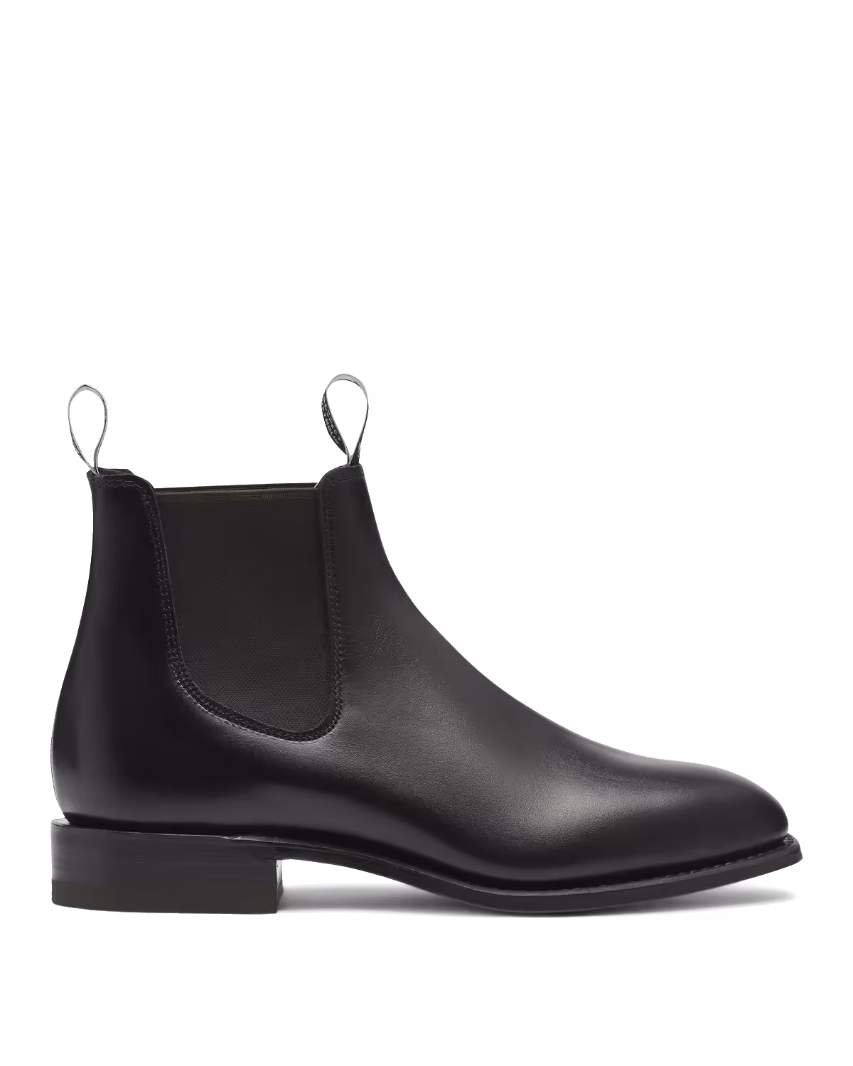 Craftsman Boot — Black Yearling Leather