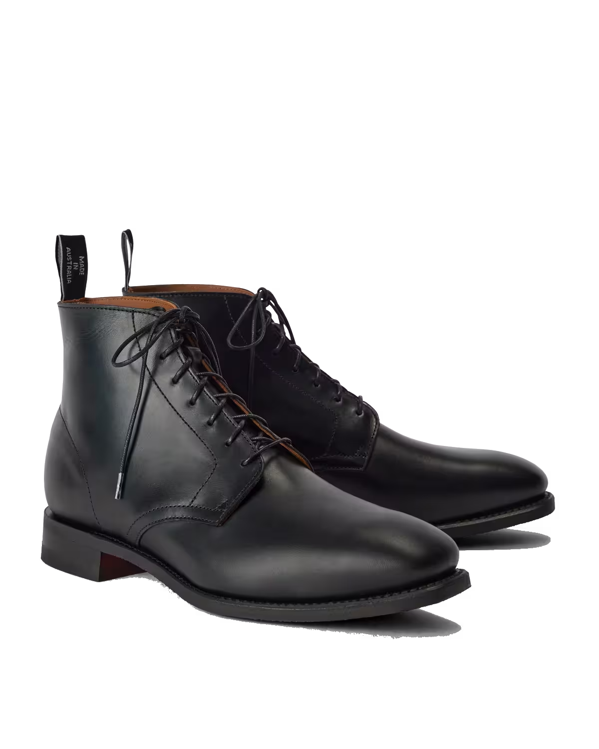 Craftsman Lace Boot — Nero Waxy Pull-Up Leather