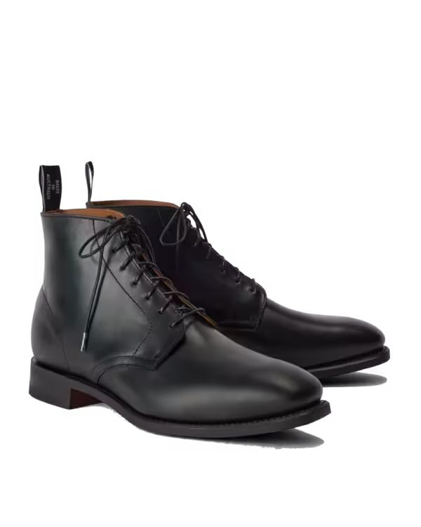 Craftsman Lace Boot — Nero Waxy Pull-Up Leather