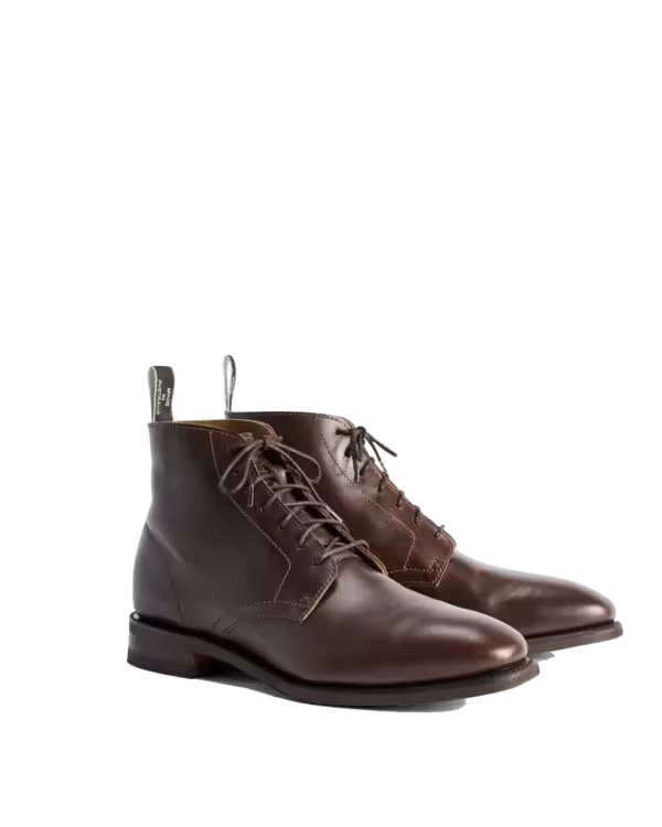 Craftsman Lace Boot — Cafe Waxy Pull-Up Leather