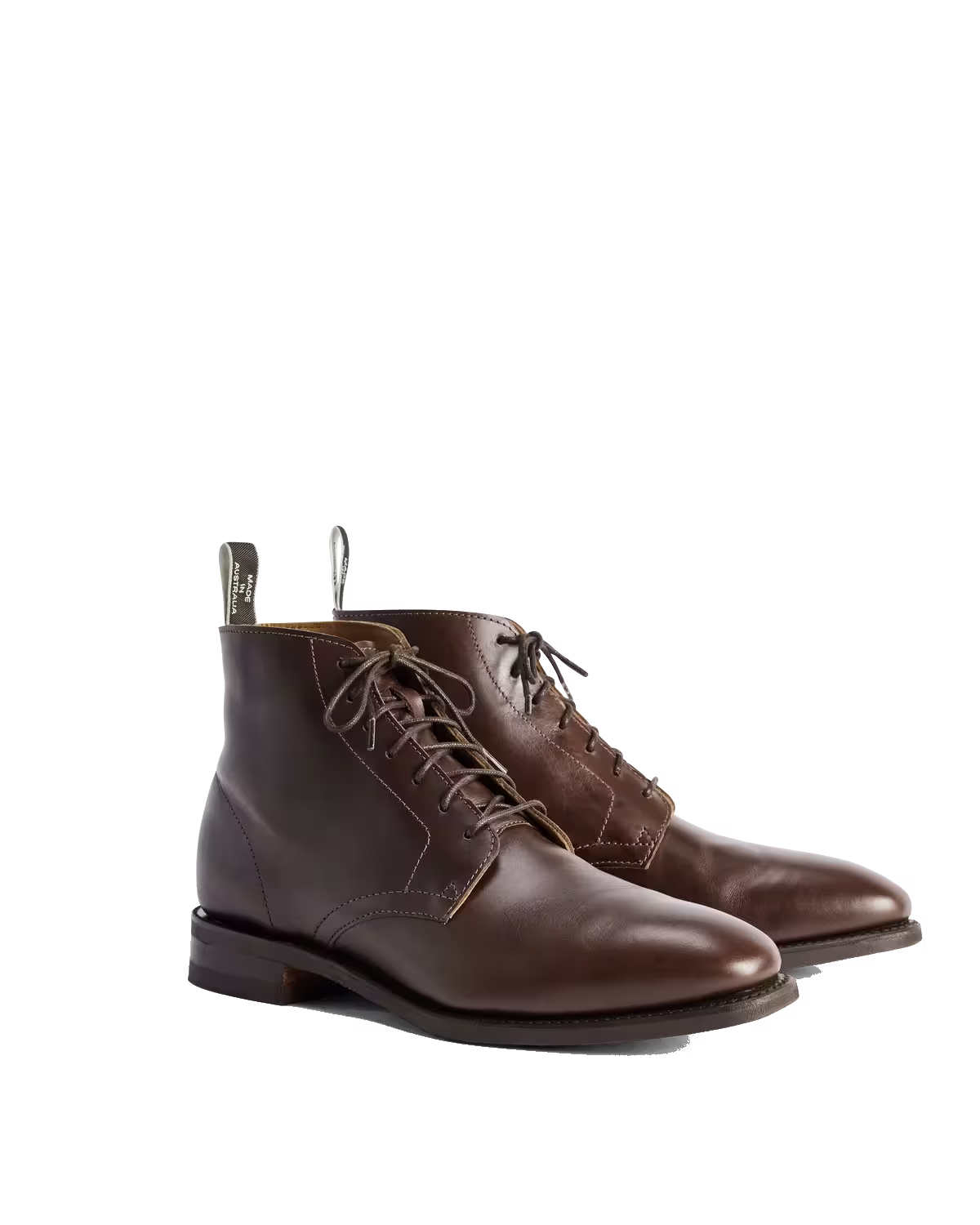 Craftsman Lace Boot — Cafe Waxy Pull-Up Leather