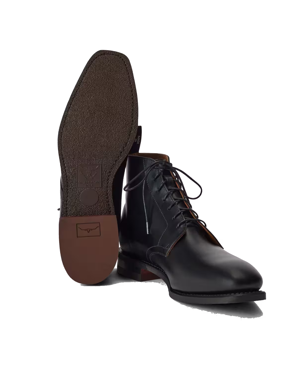 Craftsman Lace Boot — Nero Waxy Pull-Up Leather