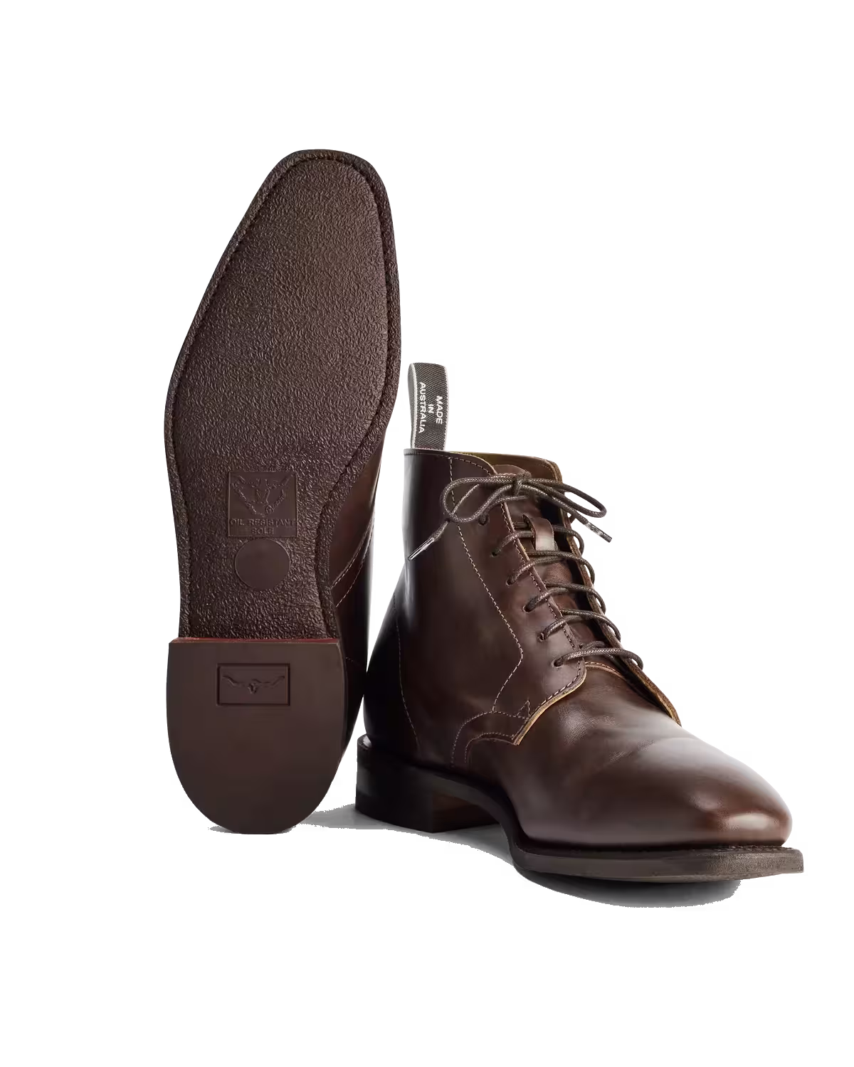 Craftsman Lace Boot — Cafe Waxy Pull-Up Leather