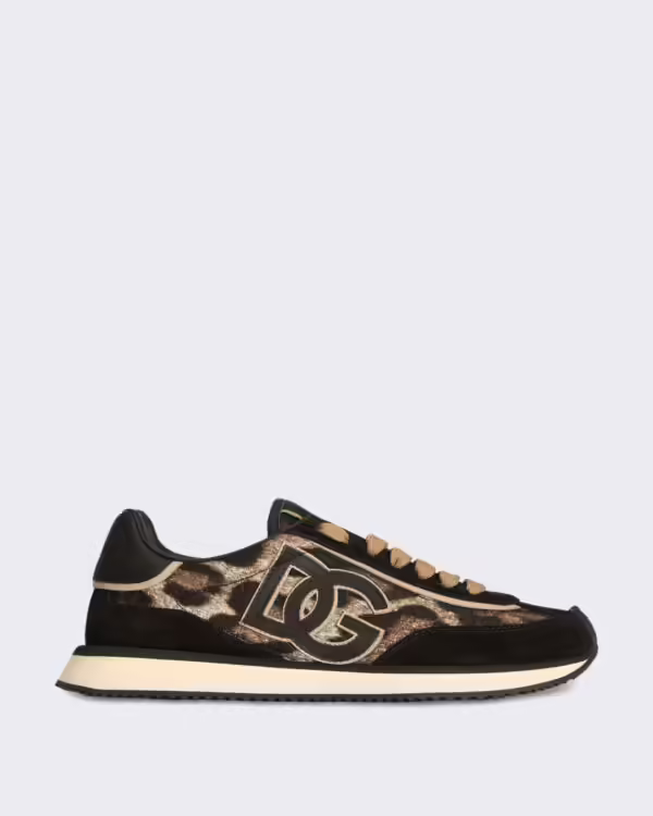 Women’s Low-top Sneakers leopardprint Brown