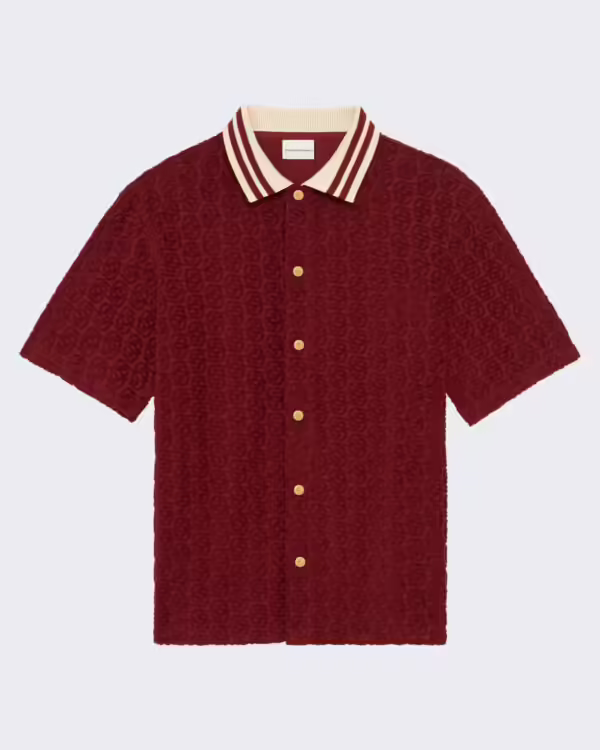 Men’s Monogram Shirt Bordeauxrood