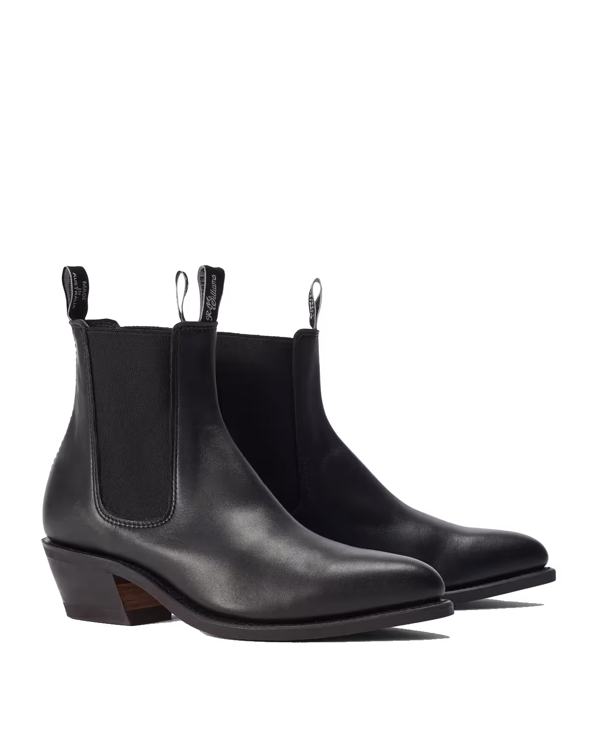 Edna Boot — Black Aniline Smooth Leather