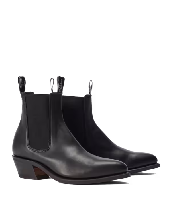 Edna Boot — Black Aniline Smooth Leather