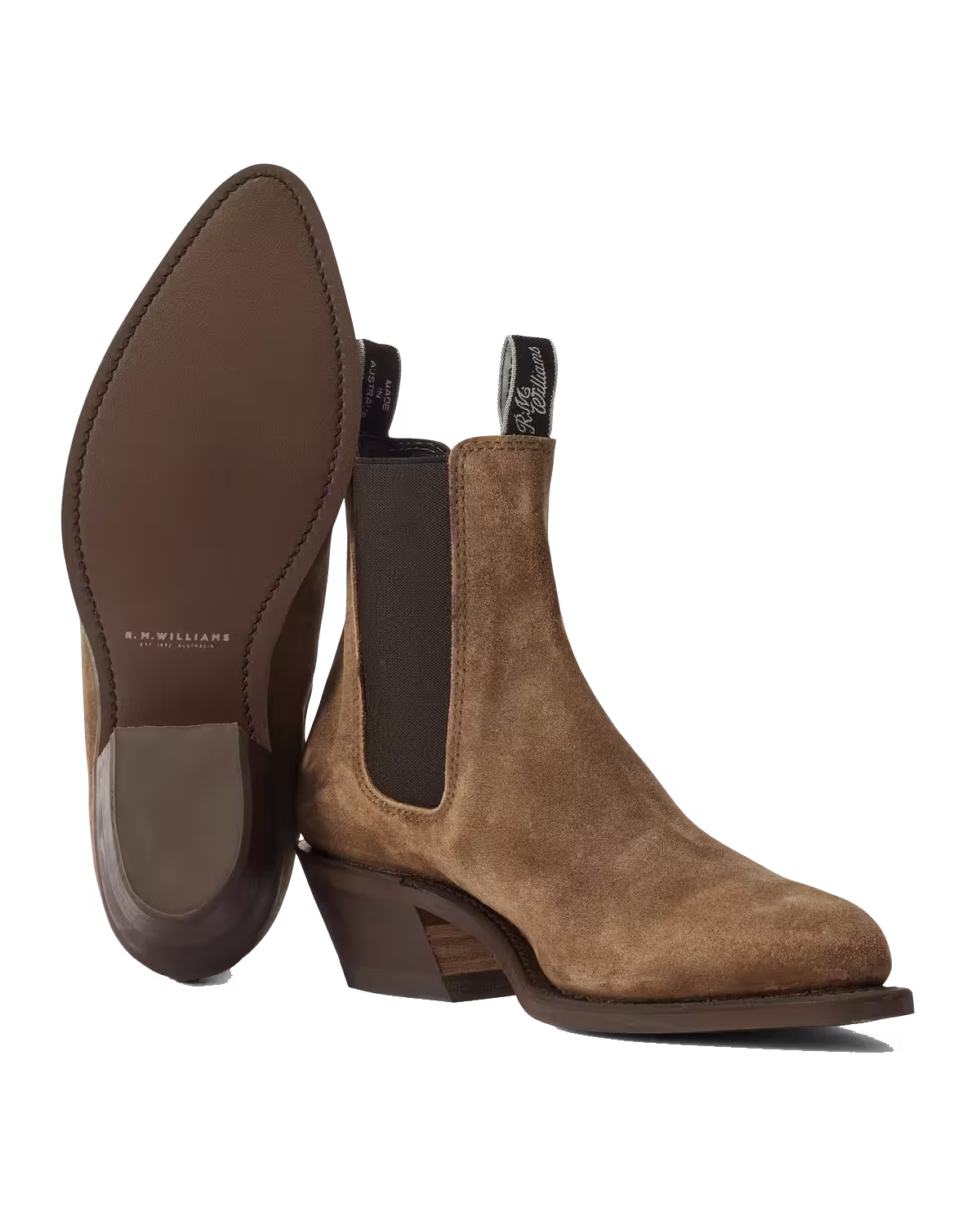 Edna Boot — Almond Waxed Suede