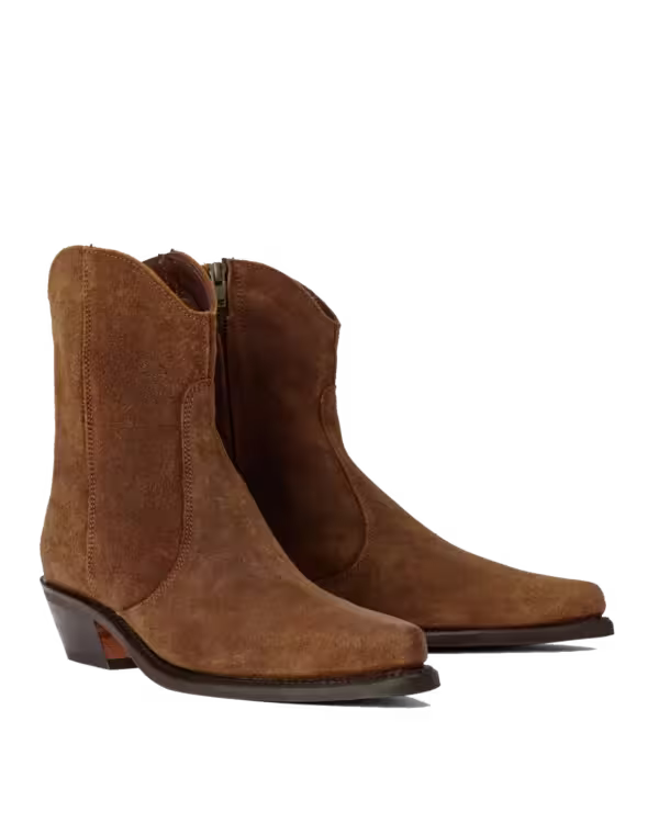 Etta Boot — Ginger Waxed Suede Leather