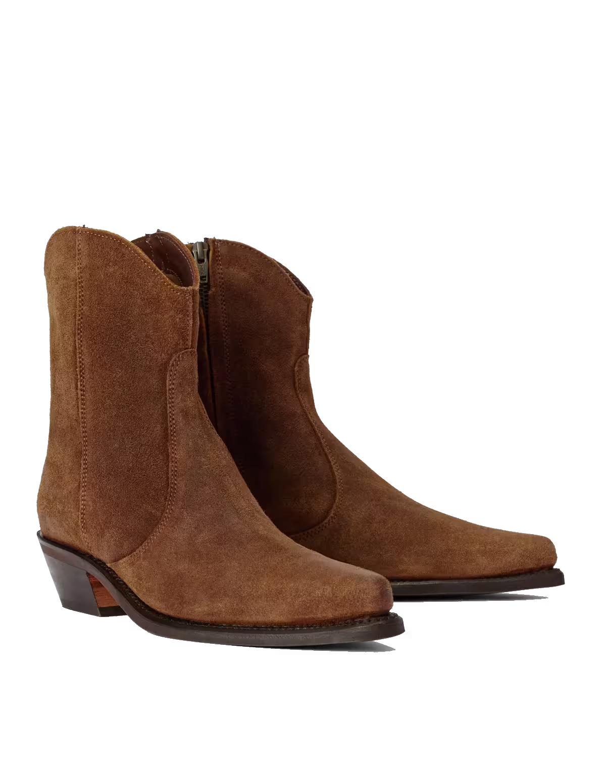 Etta Boot — Ginger Waxed Suede Leather