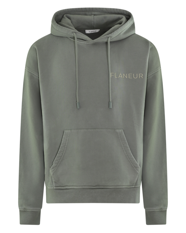 Men’s DoubleLogo Washed Hoodie Beige