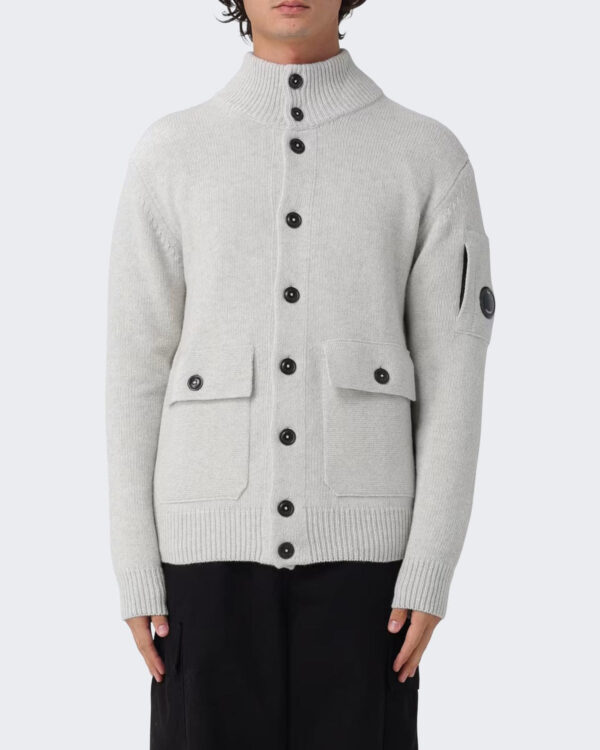 Men’s Buttoned Sweater White