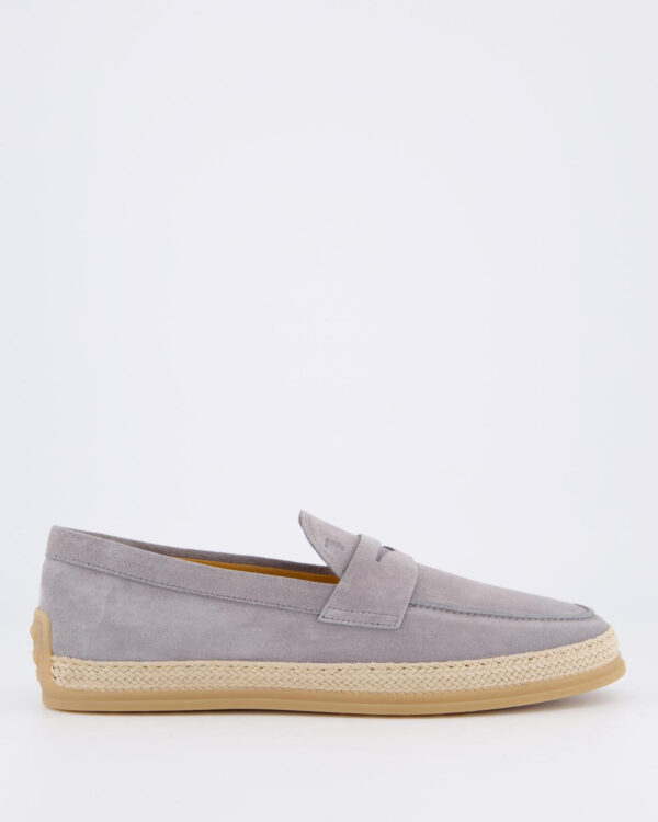 Men’s Gomma Rafia Moccasin Gray