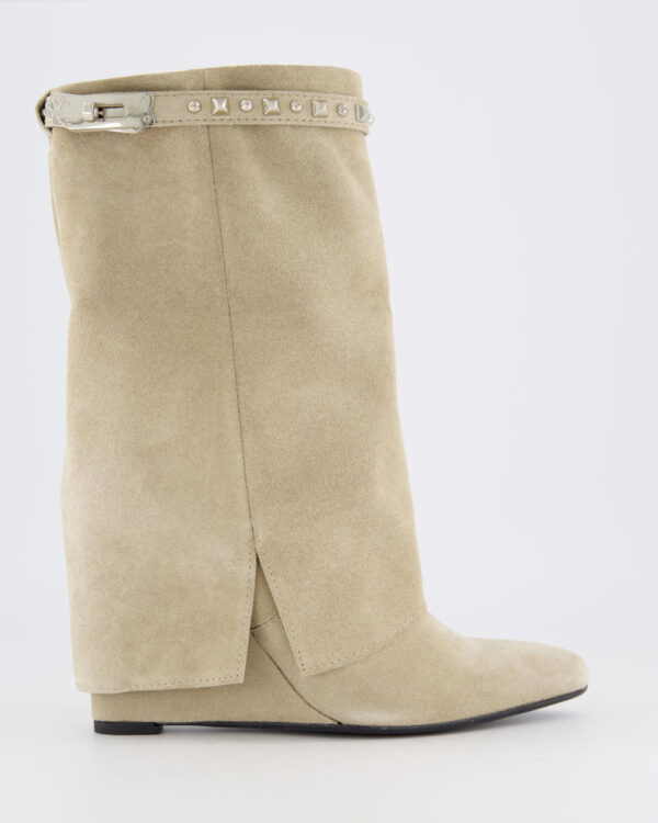 Women’s Studded Suede Wedge Boot