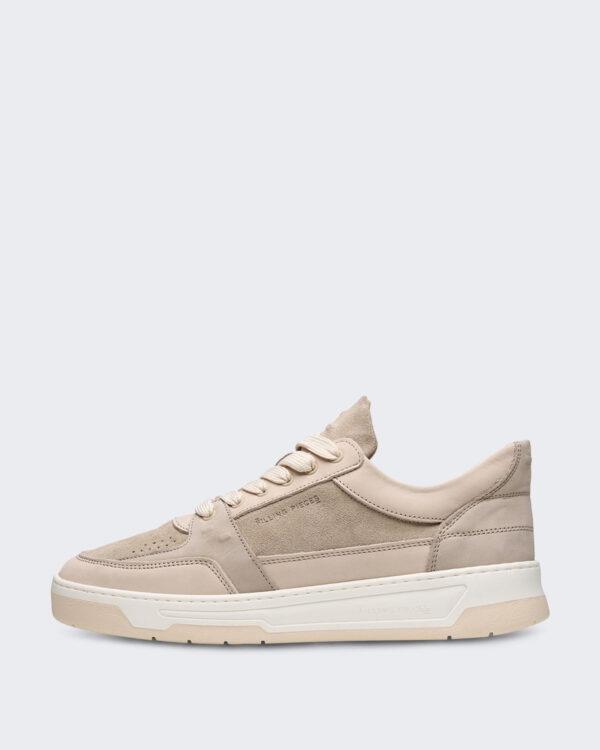 Men’s Low Vise Mix Sneaker in pure colourway White