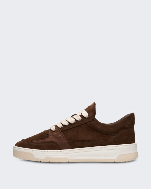 Men’s Low Vise suède sneaker in Chocoladebruin