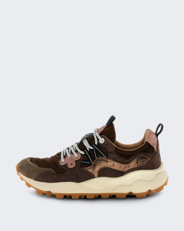 Women’s Lage sneaker met veters Brown