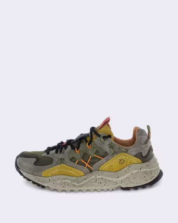 Men’s Leren sneaker met vetersluiting Brown