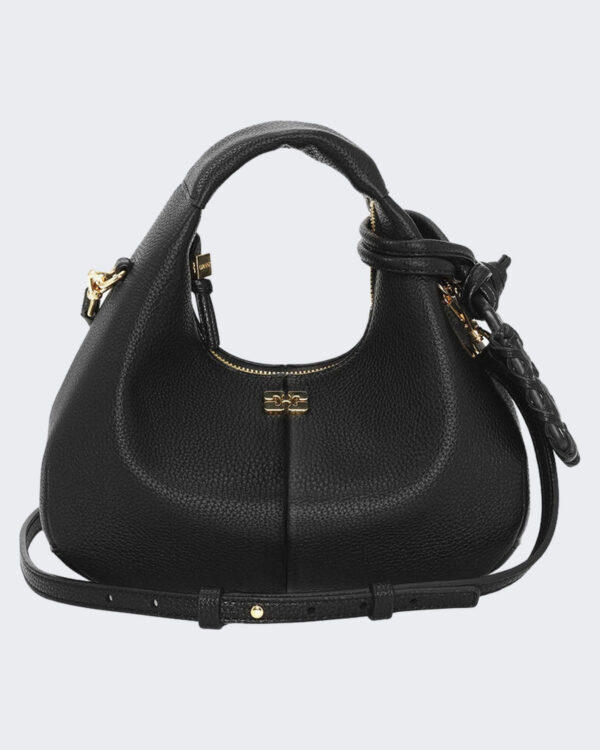 Women’s Hobo Mini gegreineerde Black