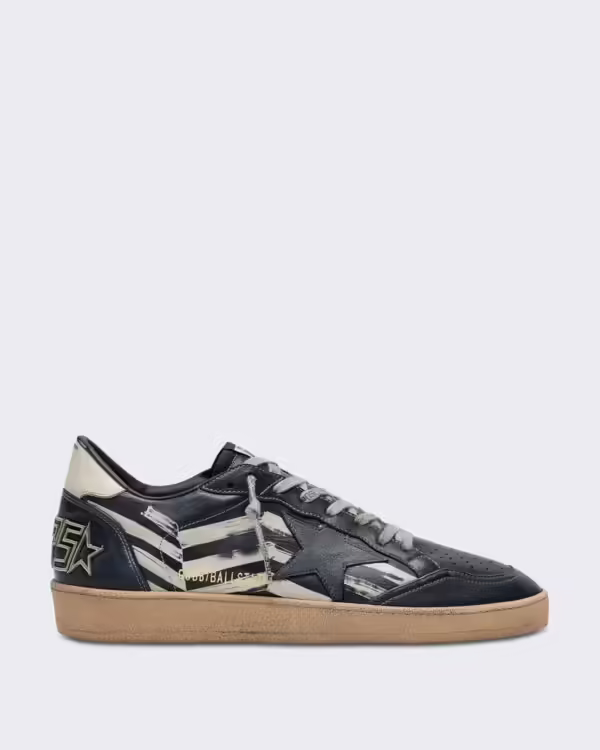 Men’s Sneaker zwart leer