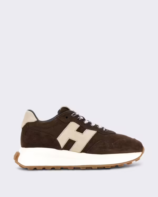 Women’s Sneaker - H641 Allacciato H Patch-Brown Brown (3)