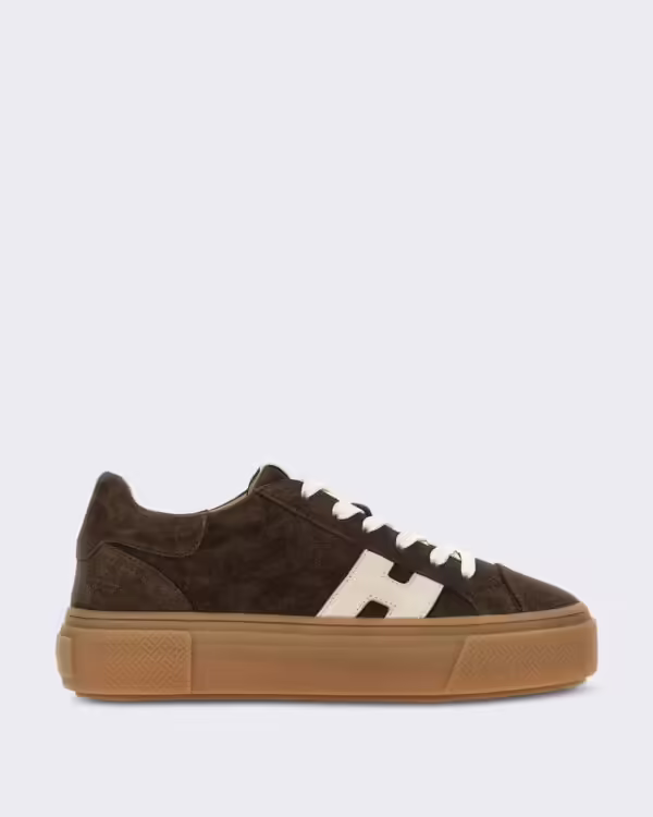 Women’s Veterschoenen sneaker met H-logo Beige