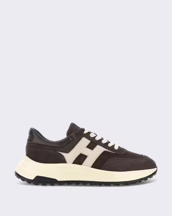 Men’s Sneaker - Hogan Hyperlight Allacciato H-White Brown (5)