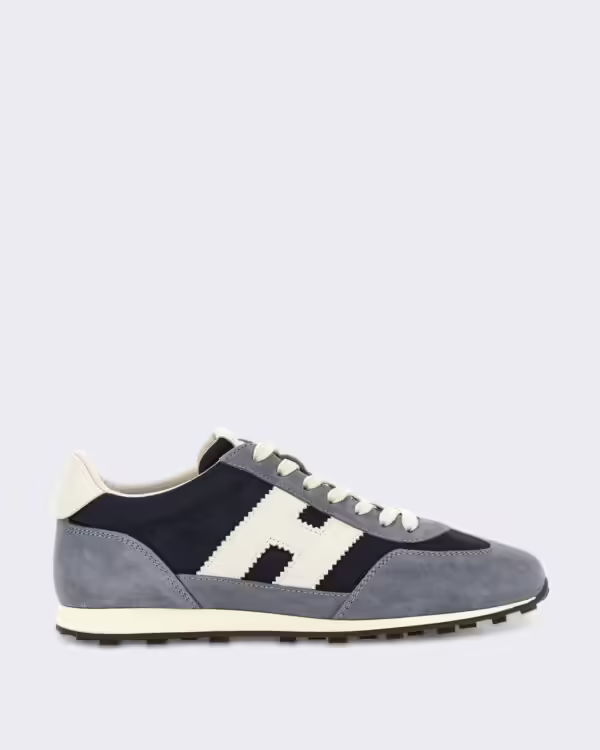 Men’s Veterschoenen sneaker met H-logo Blue