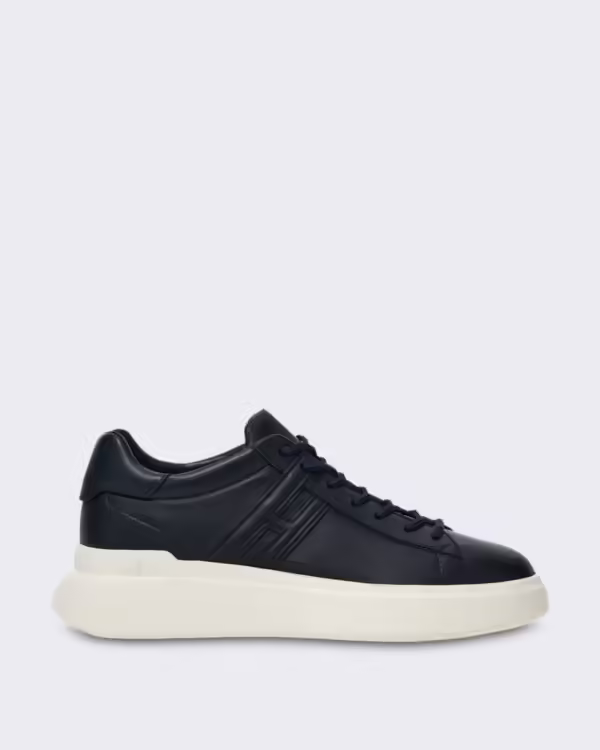 Men’s Veterschoenen sneaker met H-profiel Nachtblauw
