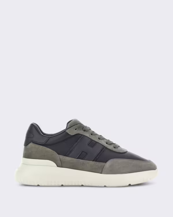 Men’s Veterschoener met H-band detail in blauw