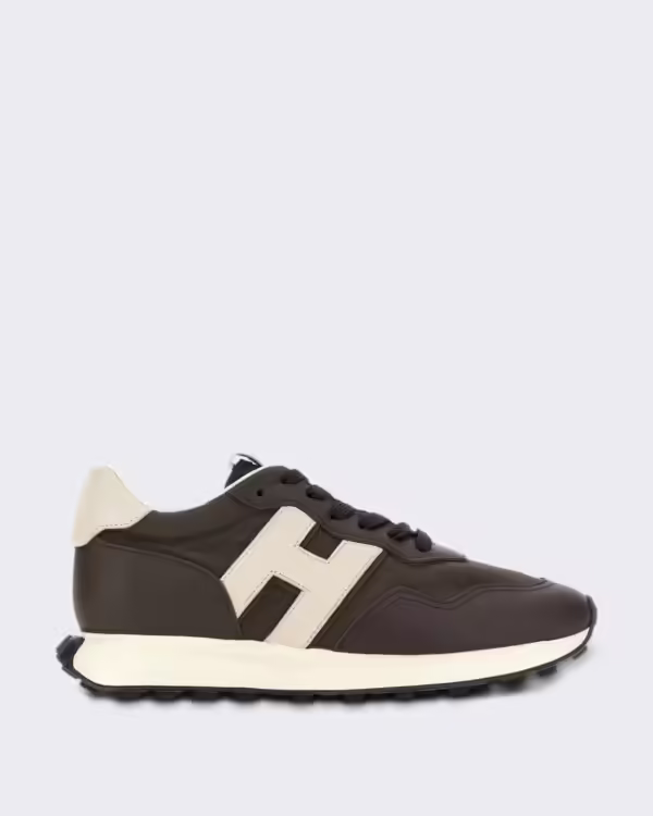 Men’s Veterschoener met H-patch detail Brown