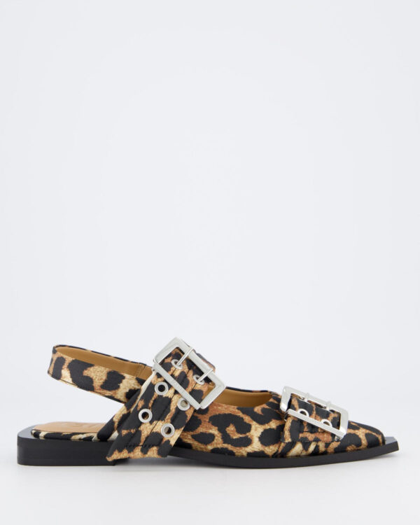 Women’s Chunky Buckle Ballerina Beige