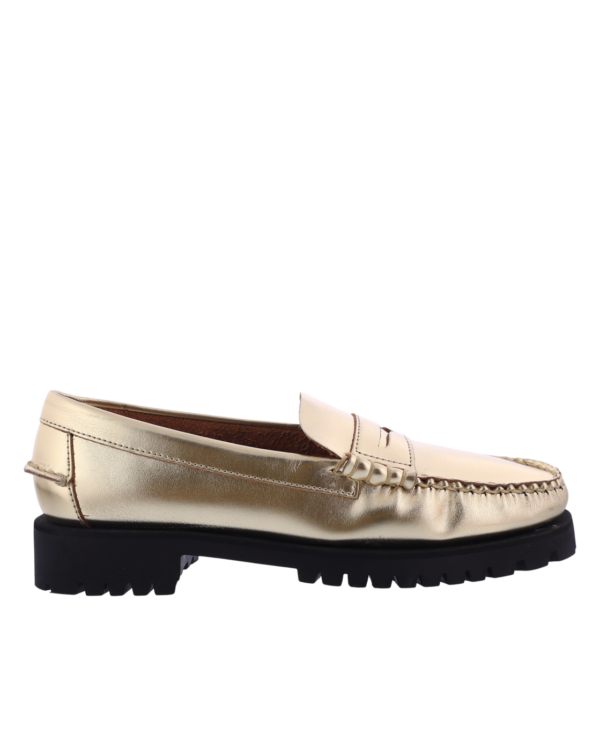 Women’s Than metallic loafer gold