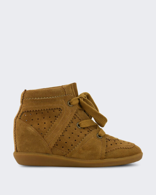 Isabel Marant Women’s Bobby Sneaker Taupe Cognac