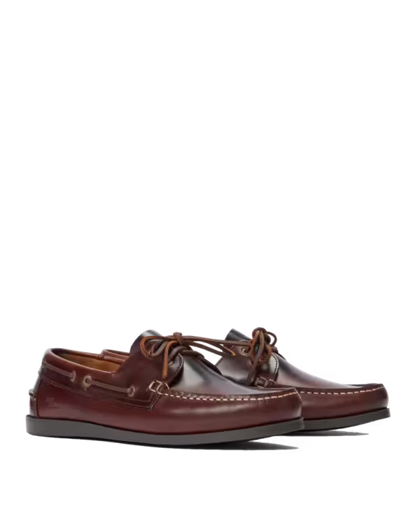 Islet Moccasin — Mid Brown Pull-Up Leather
