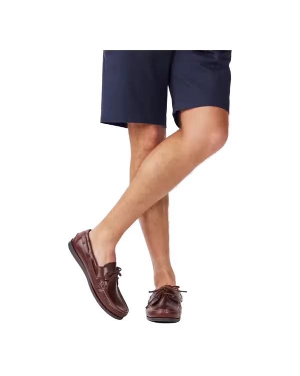 Islet Moccasin — Mid Brown Pull-Up Leather