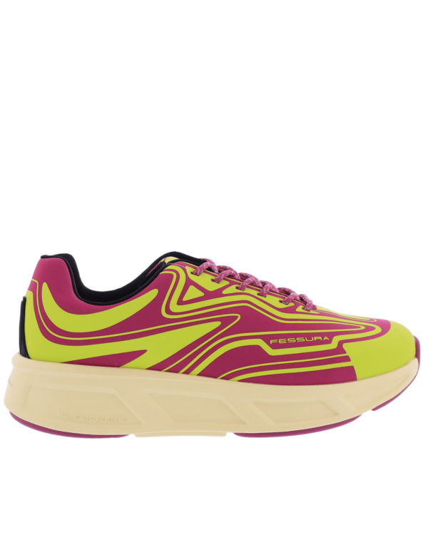 Women’s Runflex 02 sneaker yellow/pink