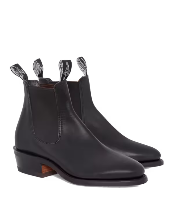 Lady Yearling Boot — Black Yearling Leather